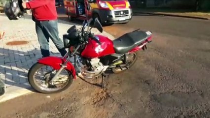 Mulher fica ferida em acidente no Bairro Brasília