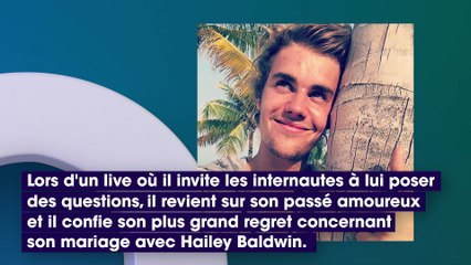 Justin Bieber annonce son plus grand regret concernant son mariage avec Hailey Baldwin