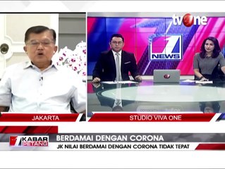 Jokowi Ajak Berdamai dengan Corona, JK: Ajakannya Tak Tepat