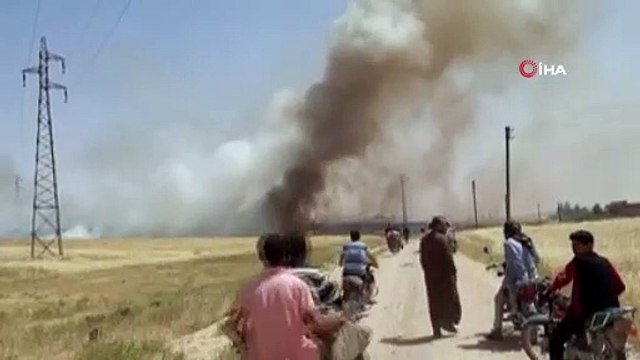 Bazıları arkasını dayamıştı... YPG/PKK sivillerin tarım arazilerini yaktı