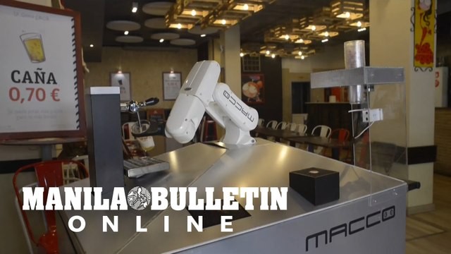 In Spain, robot barman serves up contact-free beers