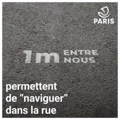 Paris met en place une signalétique au sol pour aider à adopter les nouvelles mesures sanitaires