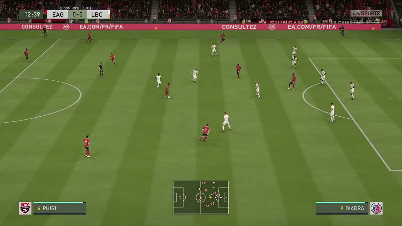 En Avant Guingamp - La Berrichonne de Châteauroux sur FIFA 20 : résumé et buts (L2 - 37e journée)