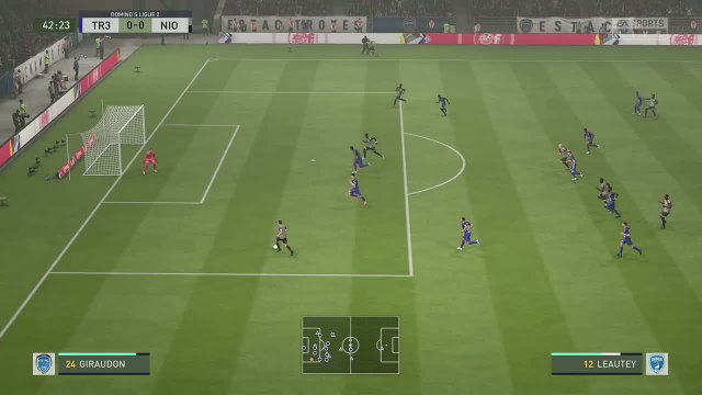 ESTAC Troyes - Chamois Niortais sur FIFA 20 : résumé et buts (L2 - 38e journée)