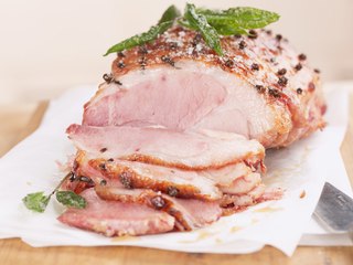 Cerdo glaseado al horno