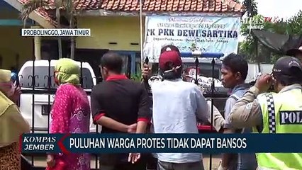 Puluhan Warga Probolinggo Protes Karena Tak Dapat Bansos