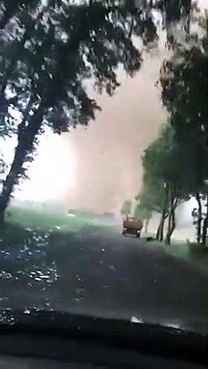 Ce conducteur a une grosse surprise en sortant du bois...  Dingue