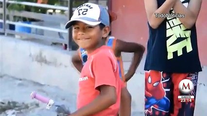 Iker, el niño que hace mandados por 5 pesos en Tamaulipas