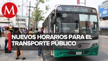 Amplían horario de transporte público en Nuevo León