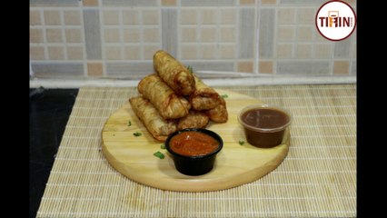 Chicken Spring Rolls Recipe By Tiffin Foodie (Ramzan Special Recipe)