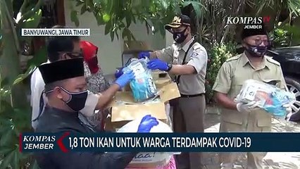 Bantuan 1,8 Ton Ikan Untuk Warga Terdampak Covid-19 di Banyuwangi