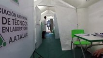 Cómo es la carpa instalada para controlar a los empleados de Toyota por dentro