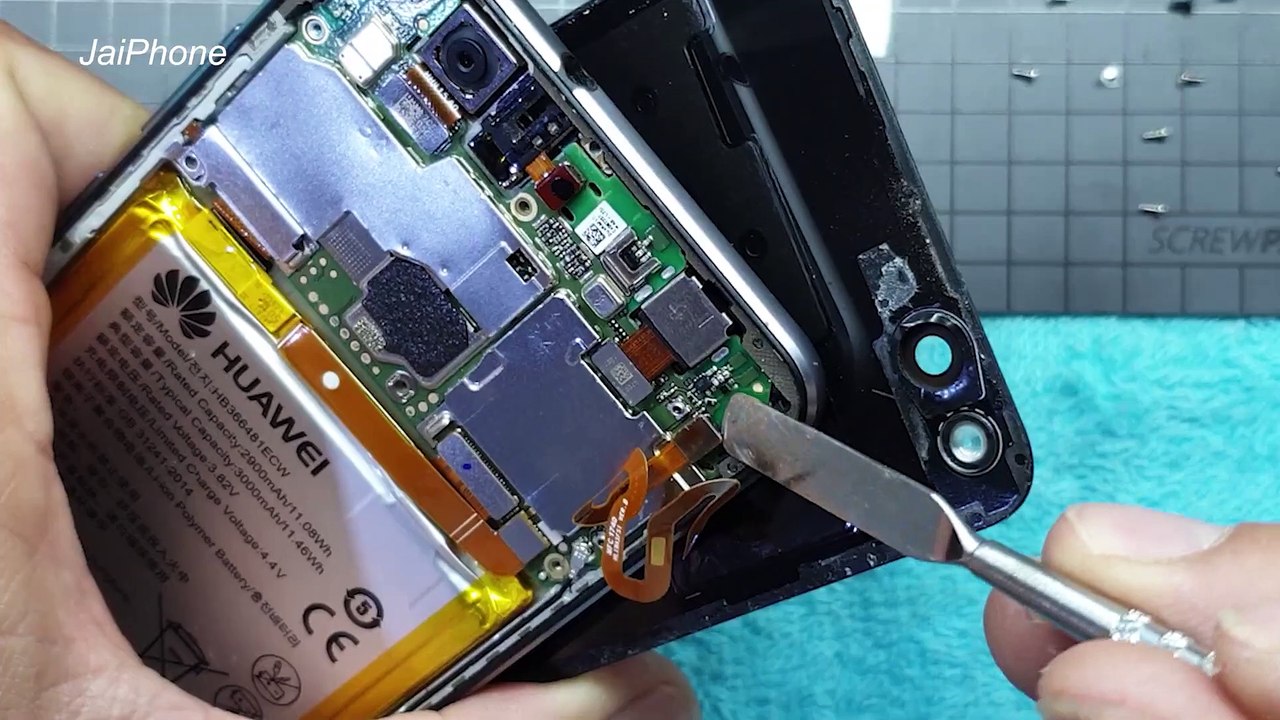 Huawei_P10_lite_(WAS-LX2J_)_Disassembly_Fix_Earpiece.