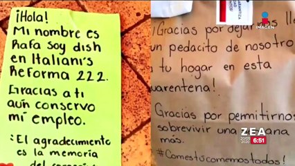 Pidió comida a domicilio y le llegó un conmovedor mensaje