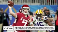 Division I Football and Men and Women's Basketball Athletes Will Be Able To Voluntarily Practice In June
