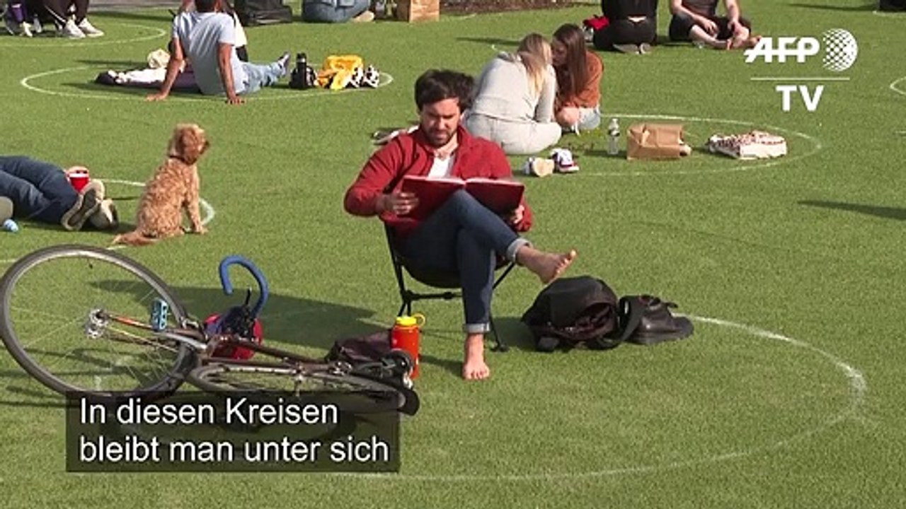 Corona-Pandemie zieht in Brooklyn Kreise - im wahrsten Sinne