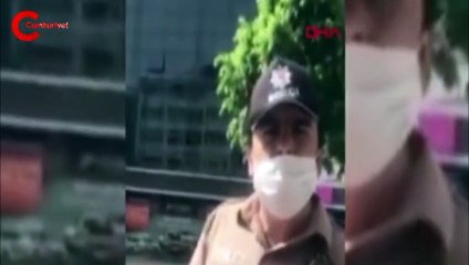 Скачать видео: Bekçilere direndi, polis ceza keserken ağladı