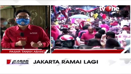 Jelang Lebaran, Pasar Tanah Abang Rame Pembeli
