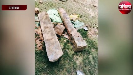 रामजन्मभूमि मैं मिले प्राचीन मंदिर के अवशेष