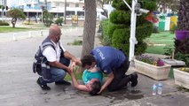 Polis, düşüp başını kaldırma çarpan genç için seferber oldu