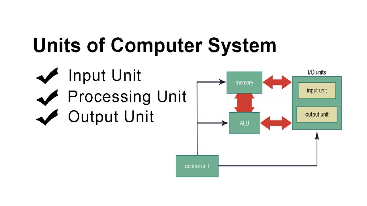 Parts // units // components // elements of computer system with its ...