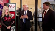 Pence doesn't wear mask at Florida burger joint