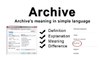 Archive meaning/definition/Explanation in basic language/difference between backup and archive