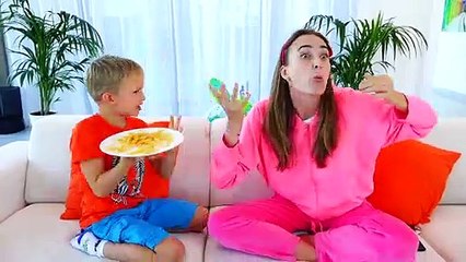 Vlad helps to lose weight to fat mom