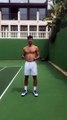 Novak Djokovic 100x double jump rope challenge