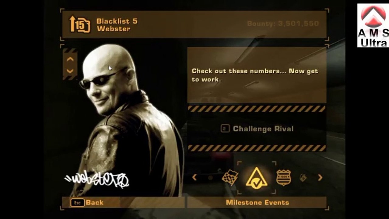 NFS: Need For Speed Most Wanted (2005) Blacklist #5 Webster