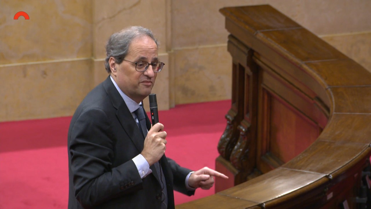 Torra: "Nunca tantos pocos habían defraudado a tantos"