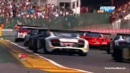 Spa 24h 2013 start Pier Guidi spins