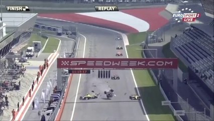 Merhi Latifi huge crash Formula Renault Red Bull Ring 2015