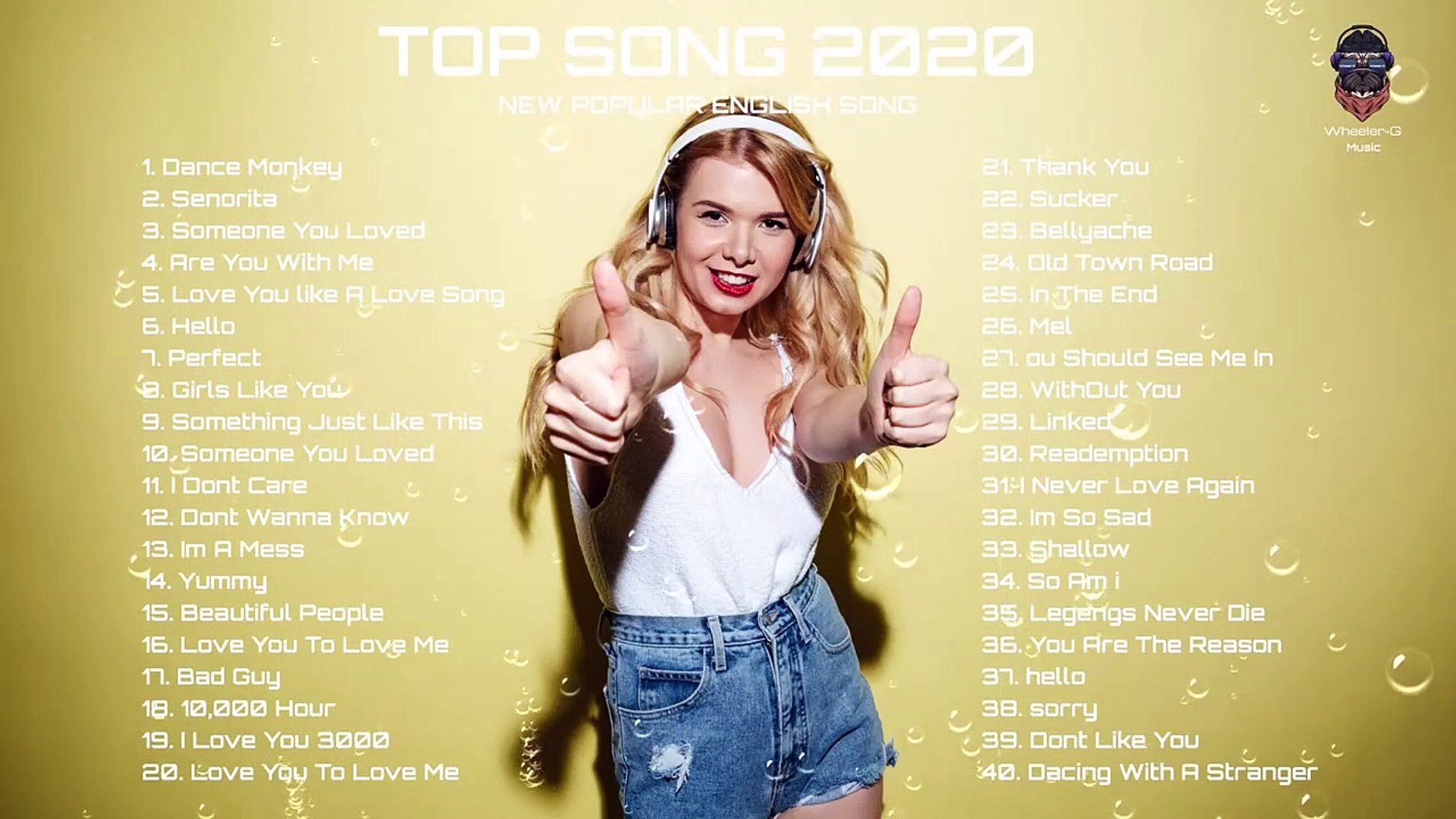 Music Top 50 Song - Music Billboard - Music Top Songs 2020- [Wheeler-G]