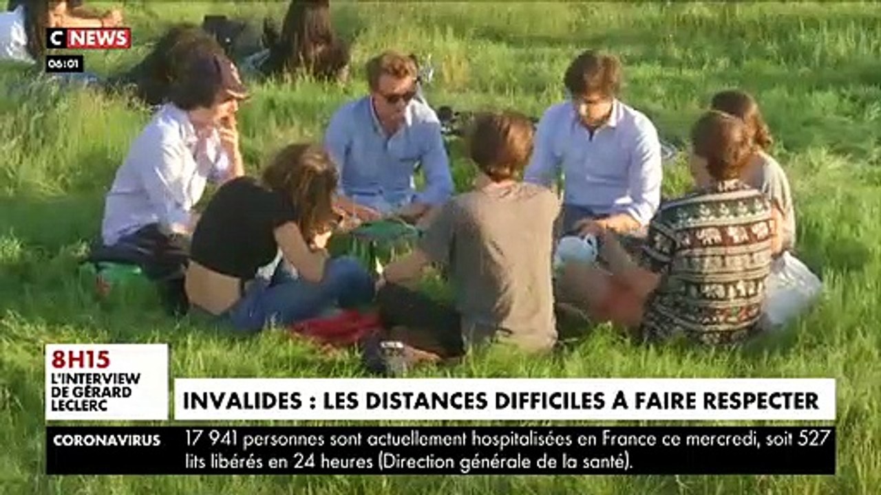 Déconfinement : plusieurs milliers de Parisiens délogés de l'Esplanade des Invalides (vidéo)