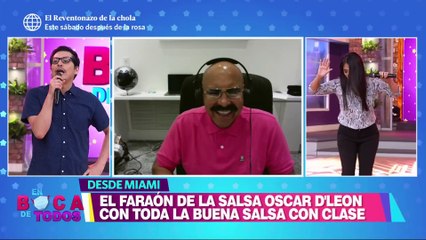 Oscar D'León hizo bailar a los conductores de En boca de todos