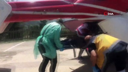 Ambulans helikopter bu kez mantardan zehirlenen hasta için havalandı