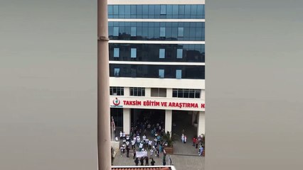 İstanbul Taksim Eğitim ve Araştırma Hastanesinde Eylem