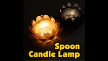 spoon candle lamp