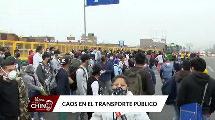 Buses repletos y ciudadanos que no respetan el distanciamiento social en Lima