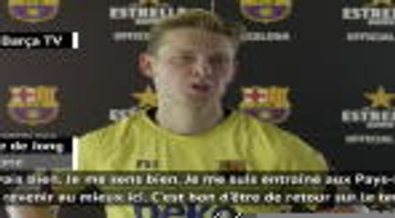 Barcelone - Frenkie de Jong : "Dans quelques semaines, on sera prêts"