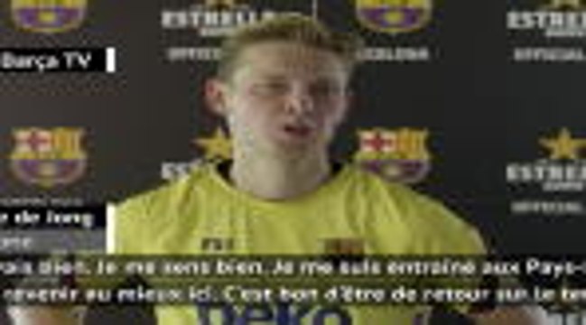 Barcelone - Frenkie de Jong : Dans quelques semaines, on sera prêts