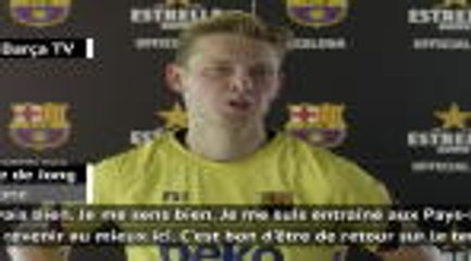 Barcelone - Frenkie de Jong : "Dans quelques semaines, on sera prêts"