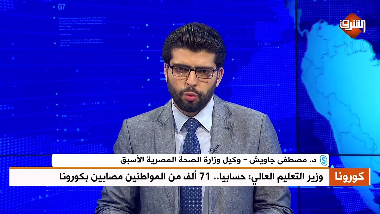 مداخلة د. مصطفى جاويش - وكيل وزارة الصحة المصرية الأسلق .. بنشرة الأخبار الخميس 21 مايو 2020