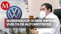 Alista Barbosa decreto para impedir regreso de VW y Audi
