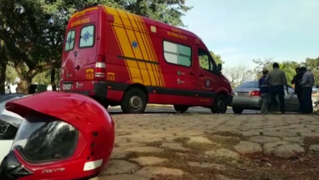 Motociclista fica ferido ao se envolver em acidente na Região Central