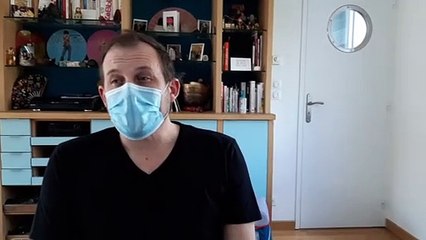 Dominique Lemaire, habitant d'Arcueil dans le Val-de-Marne, touché par le Covid-19 en mars 2020