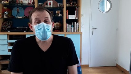 Dominique Lemaire, habitant d'Arcueil dans le Val-de-Marne, touché par le Covid-19 en mars 2020