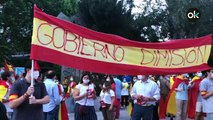 Cacerolada y manifestación en el Paseo de la Habana (Madrid)