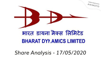 Bharat Dynamics Limited (BDL) Share Analysis - Review BUY - 17052020